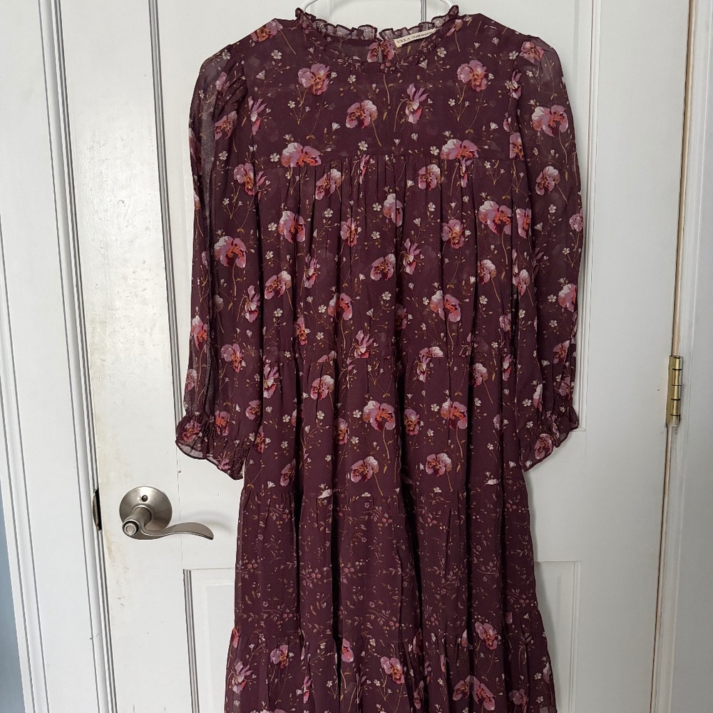ULLA JOHNSON floral dress size 2